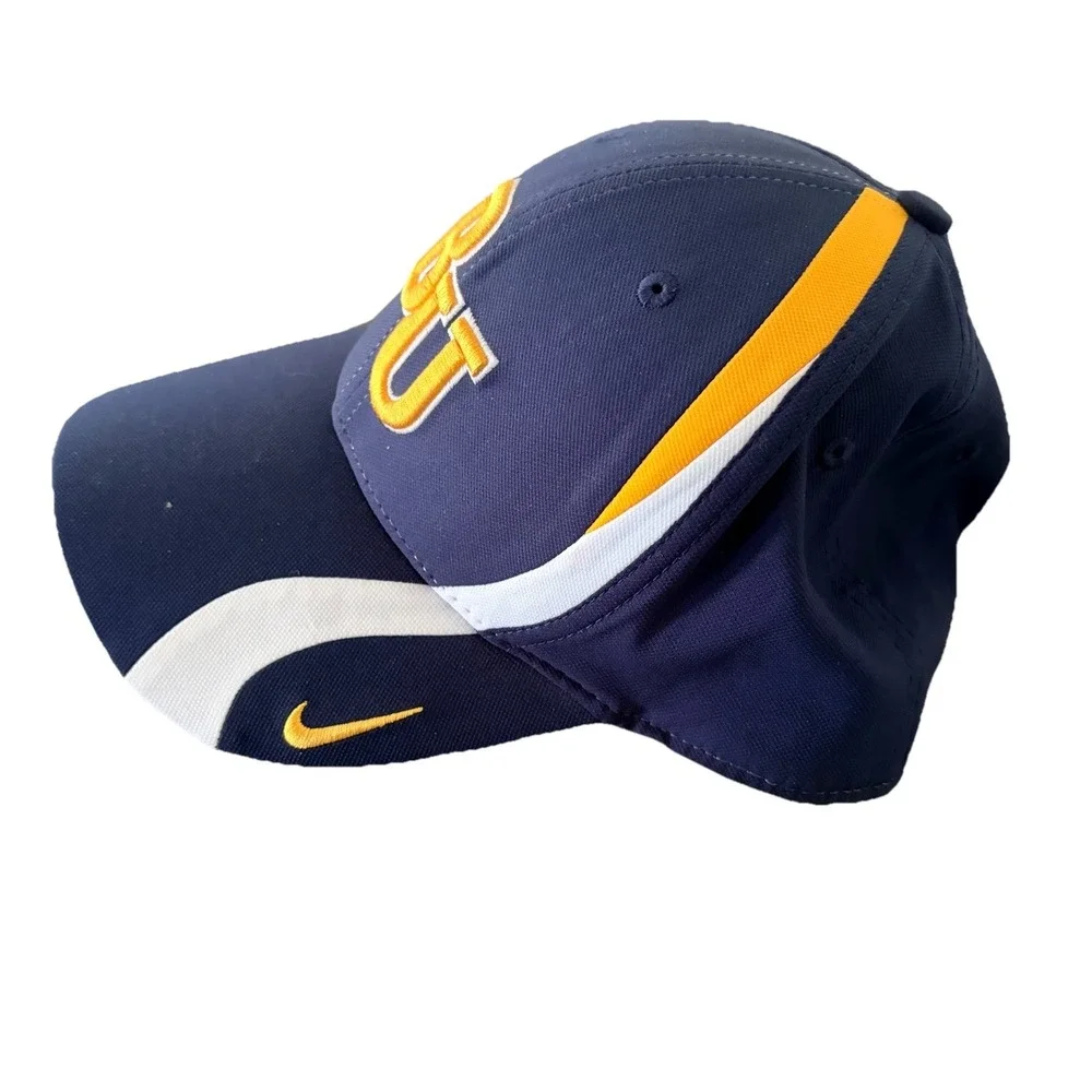 NIKE Bethel University HAT Yellow/Blue dri-fit Adjustable‎ OSFM Adult Legacy91